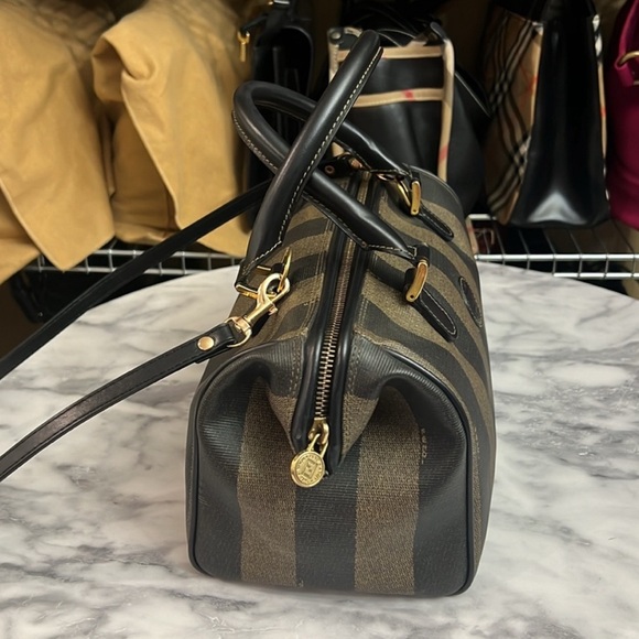 FENDI Pequin Boston Bag VINTAGE - Picture 5 of 17